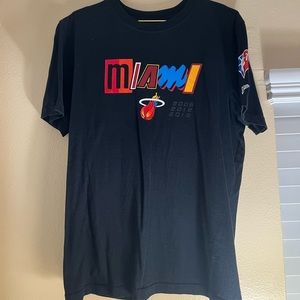 New era miami heat mashup 100% cotton t-shirt